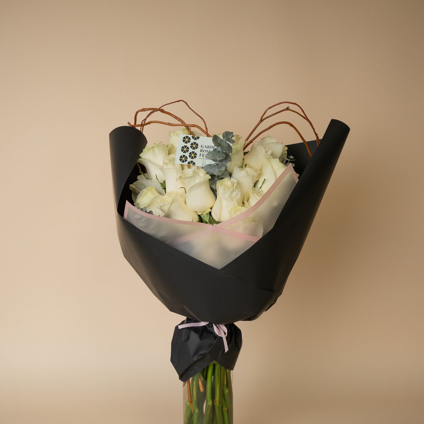 White Heart-Shaped Rose Bouquet
